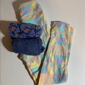 Lularoe little girls leggings size small/medium